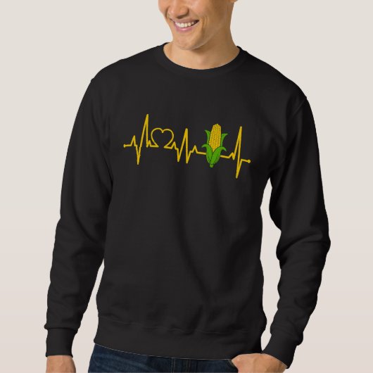 Sweatshirt Corn Heartbeat Famer Corns Farming (Devant)