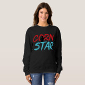 Sweatshirt Corn Star Cornhole Joueur Cornhole Champion Équipe (Devant entier)