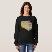 Sweatshirt Cornbread Vaporwave Retrowave Aesthetic (Devant entier)