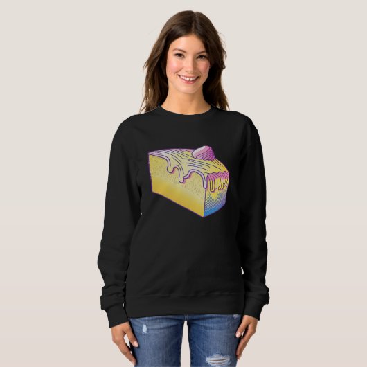 Sweatshirt Cornbread Vaporwave Retrowave Aesthetic (Devant entier)