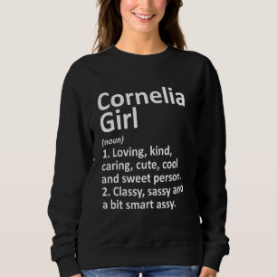 Sweatshirt Cornelia Girl Ga Georgia Funny City Accueil Racine