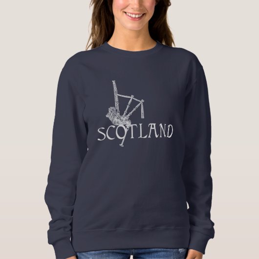 Sweatshirt Cornemuses de l'Ecosse, conception d'écossais (Devant)