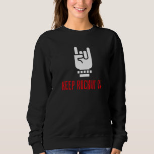 Sweatshirt Cornes À Main Roche Rocheuse Dure Et Rouleau Garde