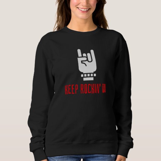 Sweatshirt Cornes À Main Roche Rocheuse Dure Et Rouleau Garde (Devant)