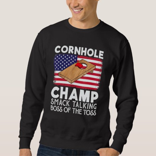 Sweatshirt Cornhole Champ Smack Talking Boss Of The Toss Cor (Devant)