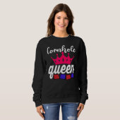 Sweatshirt Cornhole Queen Corn Hole (Devant entier)