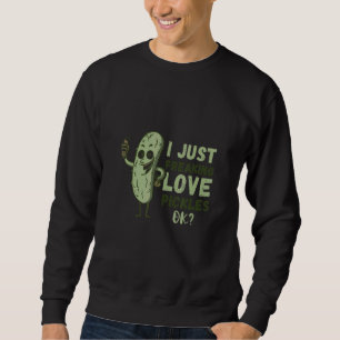 Sweatshirt Cornichon J'aime les cornichons Aliments végétalie