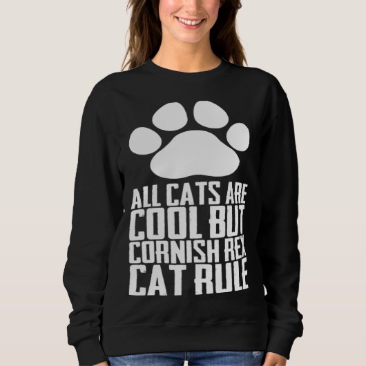 Sweatshirt Cornish Rex cats Cornish Rex Cornish Rex kitten (Devant)