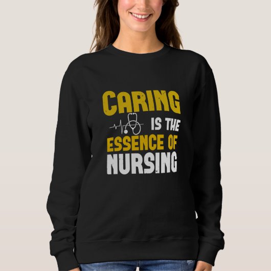 Sweatshirt Corona Nurses - Soins Est L'Essence (Devant)