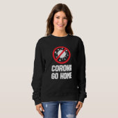 Sweatshirt CORONA RENTREZ-VOUS - Conception de sensibilisatio (Devant entier)