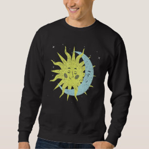 Sweatshirt Corps céleste Galaxie Espace Extérieur Soleil Lune
