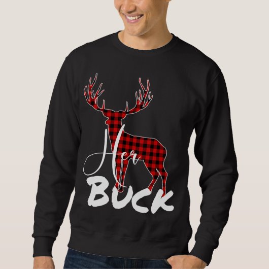 Sweatshirt Correspondance des couples Pyjama de Noël Buffalo (Devant)