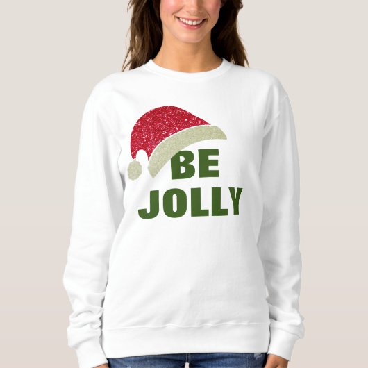 Sweatshirt Correspondance Famille Pyjama Top, Be Jolly Santa (Devant)