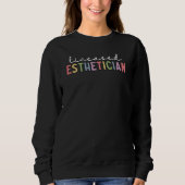Sweatshirt Cosmetologue esthétique agréé (Devant)