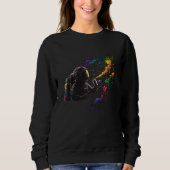 Sweatshirt Cosmic Canvas  Graffiti and Space fans (Devant)