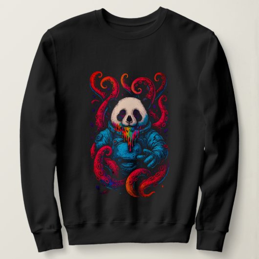 Sweatshirt Cosmic Panda Kraken (Design devant)