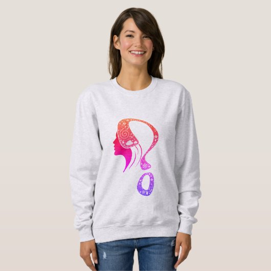 Sweatshirt Cosmic Queen Question Mark #2 Design (Devant entier)