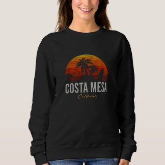 Sweatshirt Costa Mesa California Retro Surfer Plage Vintage