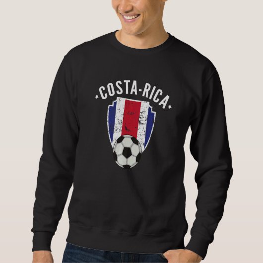 Sweatshirt Costa Rica Football Drapeau Costa Rician Pride (Devant)