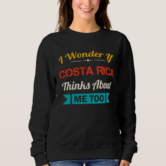Sweatshirt Costa Rica Quote Vintage Souvenir (Devant)