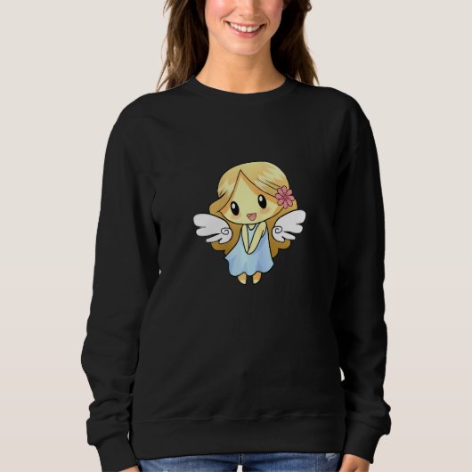 Sweatshirt Costume d'ange Bibles catholiques mignons Angels G (Devant)