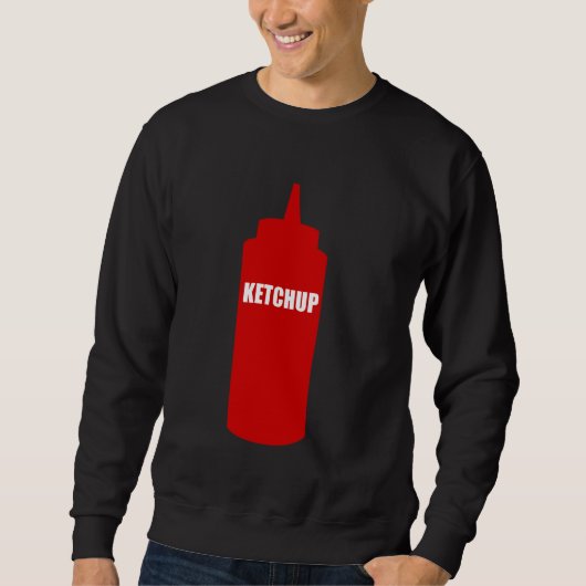 Sweatshirt Costume de bouteille de tomate Ketchup Funny Facil (Devant)