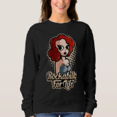 Sweatshirt Costume De Chalet De Choc Rockabilly Pour La Vie P (Devant)