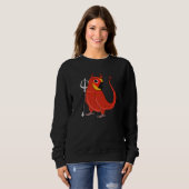 Sweatshirt Costume de Diable Effrayant Perroquet I Conure Sol (Devant entier)