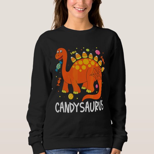 Sweatshirt Costume de dinosaure Candy Corn Candy Saurus pour (Devant)