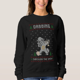 Sweatshirt Costume de Noël Hanukkah Menorah Bougie juive M