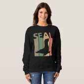 Sweatshirt Costume de phoque drôle (Devant entier)