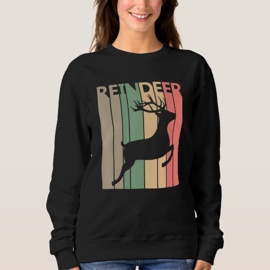 Sweatshirt Costume de renne drôle (Devant)