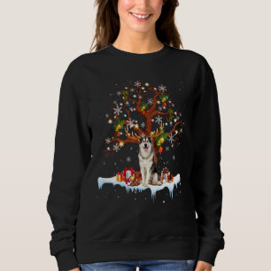 Sweatshirt Costume de rennes de Malamute en Alaska Noël Ornom