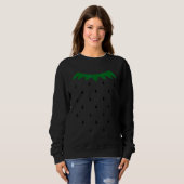 Sweatshirt Costume d'Halloween fraise Graines noires simples  (Devant entier)