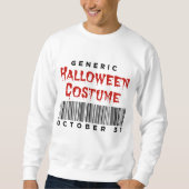 Sweatshirt Costume d'Halloween Générique Code-Barres 31 octob (Devant)