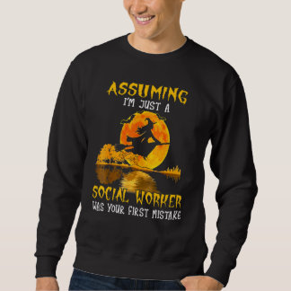 Sweatshirt Costume d'Halloween pour sorcière ouvrière sociale