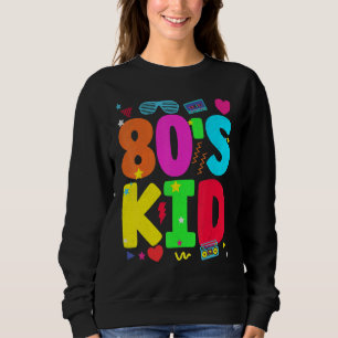 Sweatshirt Costume Enfant des Années 80 Vintage Rétro 1980's