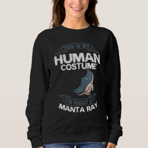 Sweatshirt Costume humain de raie manta Raie pastenague Poiss