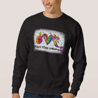 Sweatshirt Costume Tie Dye Sérénité Amour Sirènes Équipe Déco