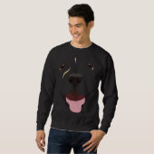 Sweatshirt Costume visage Labrador (Devant entier)