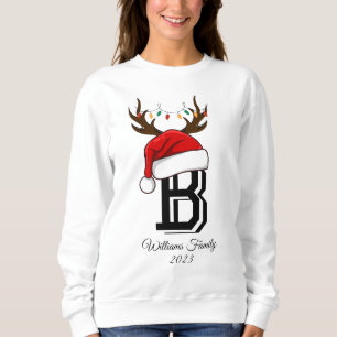 Sweatshirt Costumes de Noël Monogramme