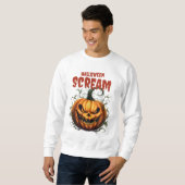 Sweatshirt Costumes d'Halloween et Éffrayant avec des citatio (Devant entier)