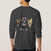 Sweatshirt Costumes d'Halloween pour chien de taureau françai (Dos)