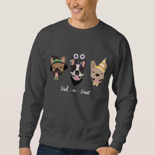 Sweatshirt Costumes d'Halloween pour chien de taureau françai (Devant)