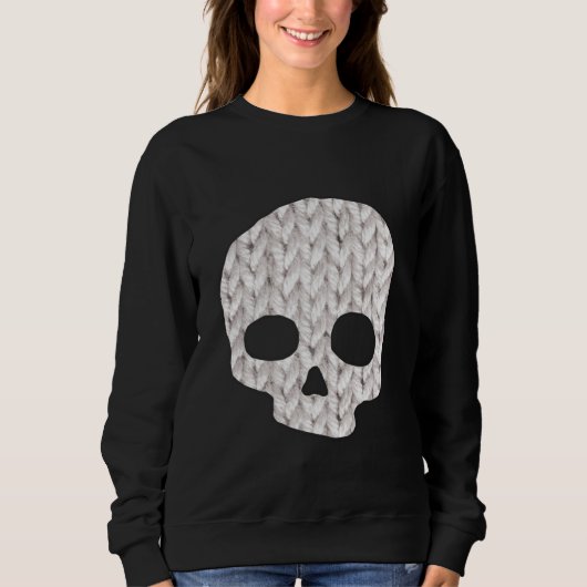Sweatshirt Cosy Knit Skull (Devant)