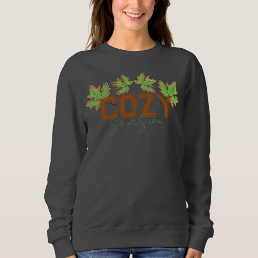 Sweatshirt Cosy saison automne design automne (Devant)