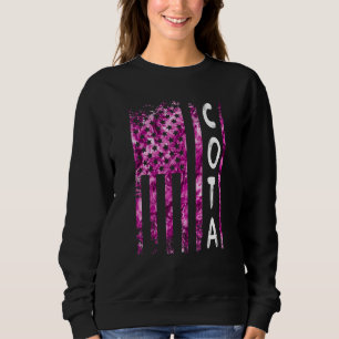 Sweatshirt Cota American Drapeau ergothérapeute Assistan