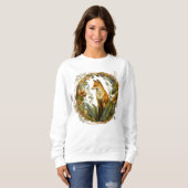 Sweatshirt Cottagecore Fox Vintage (Devant entier)