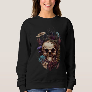 Sweatshirt Cottagecore Skull Mushroom Collector Morel Mycolog