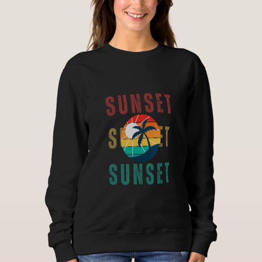 Sweatshirt Coucher de soleil (Devant)